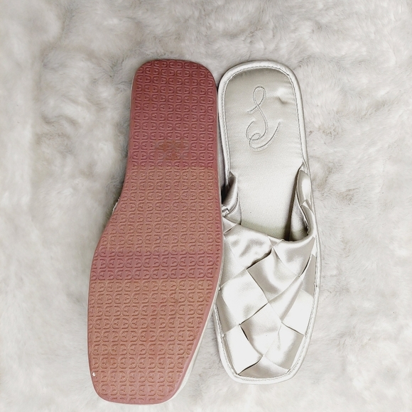 NEW Sam Edelman Bundle Of Three Rhys Silver Pink Slip On Round Toe Mules S150 - Picture 3 of 8